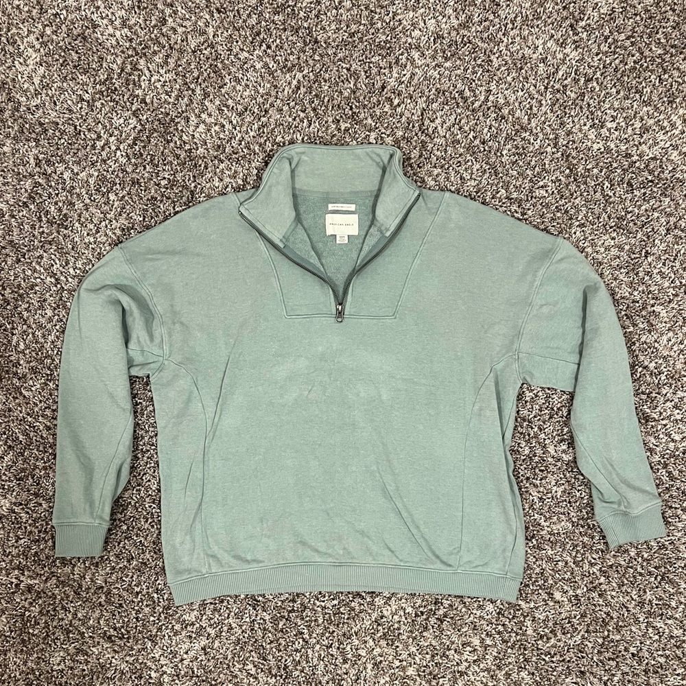 American eagle outfitters quarter zip sweatshirt